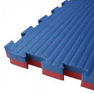 Puzzelmat 100 X 100 X 2,5cm rood/blauw