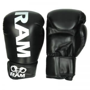 RAM PRO 1 Kickboks Handschoenen Zwart Wit