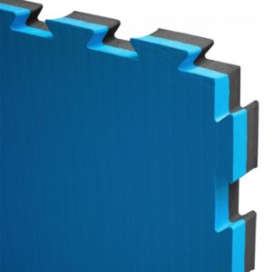 Puzzelmat 100 x 100 x 4 cm Zwart/Blauw
