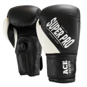 Super Pro ACE (kick)bokshandschoenen Zwart/Wit